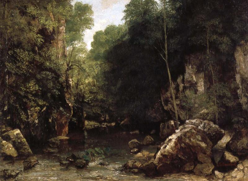 The Shaded Stream, Gustave Courbet